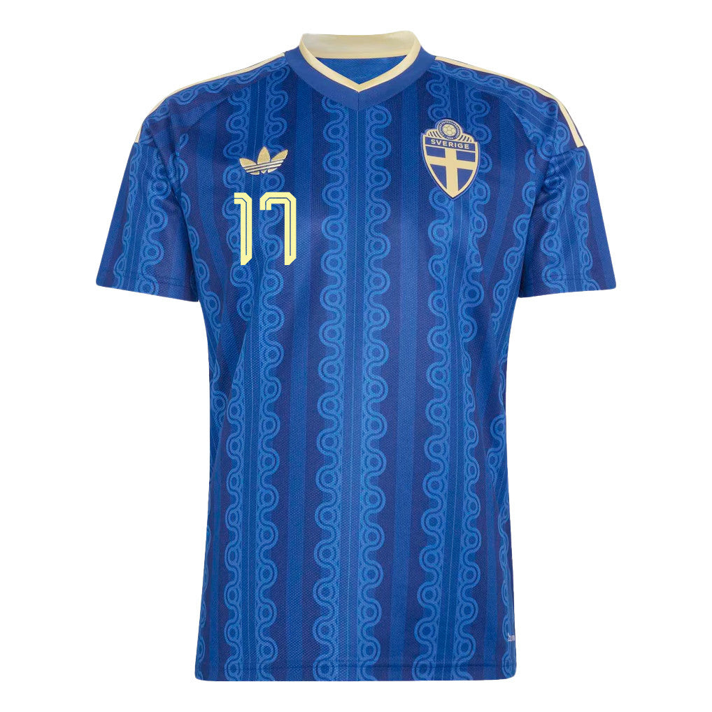 Viktor Gyoekeres 17 Sweden National Team 2026 Away Jersey - Blue, Men