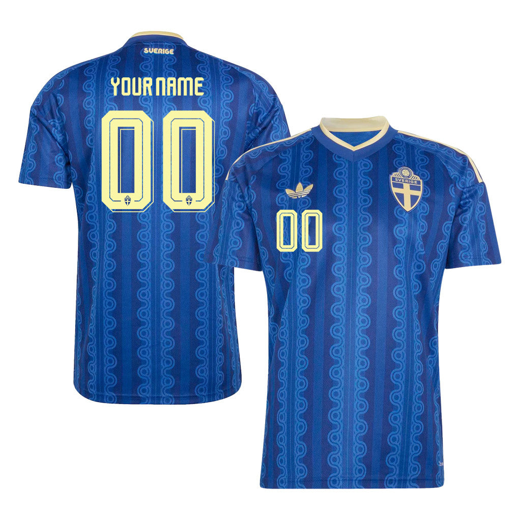Sweden National Team 2026 Personalized Away Jersey - Blue, Men