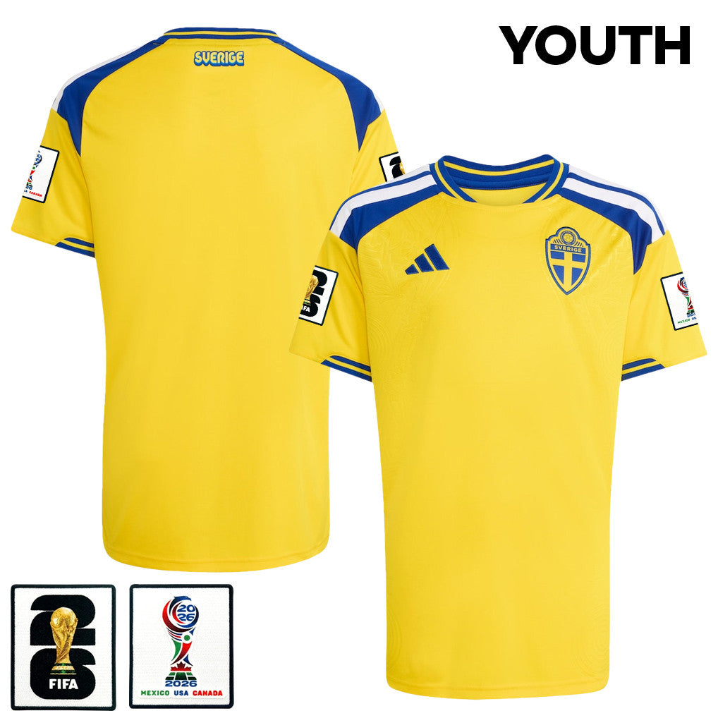 Sweden National Team 2026 Youth Home Jersey - Yellow