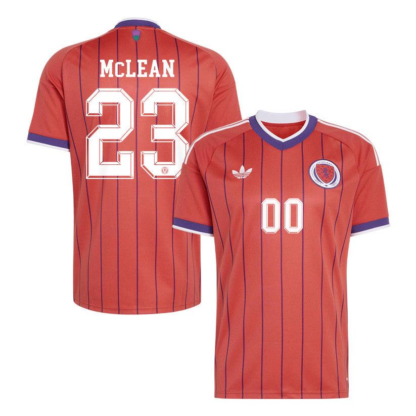 Kenny McLean 23 Scotland National Team 2026 Away Jersey - Red, Men