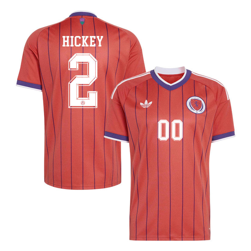 Aaron Hickey 2 Scotland National Team 2026 Away Jersey - Red, Men
