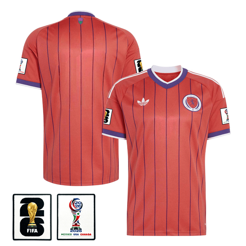 Scotland National Team 2026 x World Cup Patch Away Jersey - Red, Men