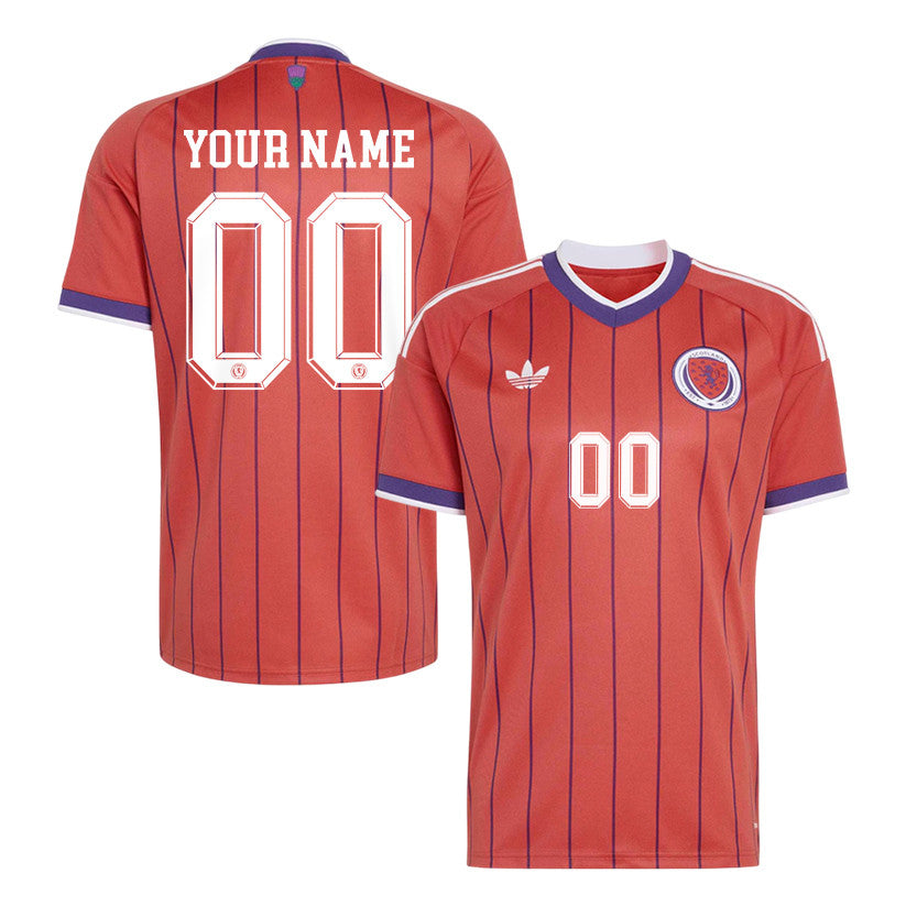 Scotland National Team 2026 Personalized Away Jersey - Red, Men