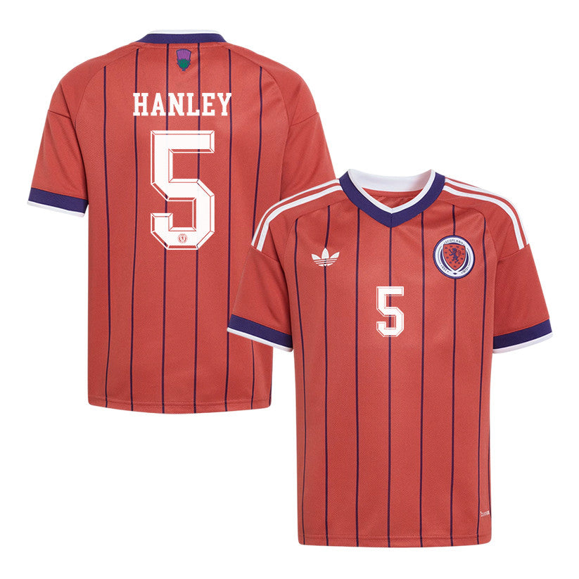 Grant Hanley 5 Youth Scotland National Team 2026 Away Jersey - Red