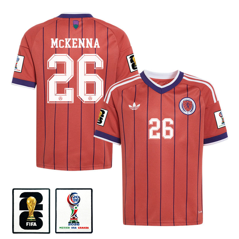 Scott McKenna 26 Youth Scotland National Team 2026 Away Jersey - Red