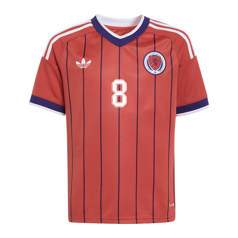 Billy Gilmour 8 Youth Scotland National Team 2026 Away Jersey - Red