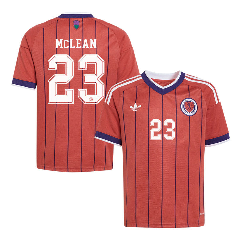 Kenny McLean 23 Youth Scotland National Team 2026 Away Jersey - Red