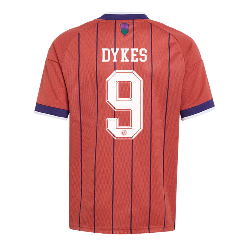 Lyndon Dykes 9 Youth Scotland National Team 2026 Away Jersey - Red