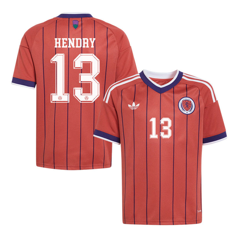 Jack Hendry 13 Youth Scotland National Team 2026 Away Jersey - Red