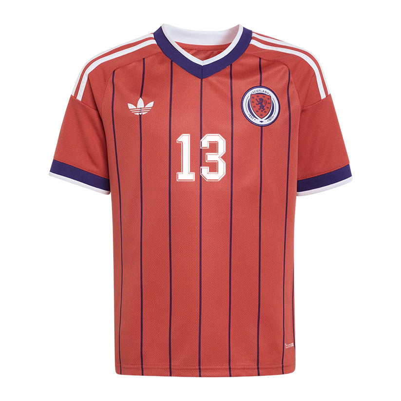 Jack Hendry 13 Youth Scotland National Team 2026 Away Jersey - Red