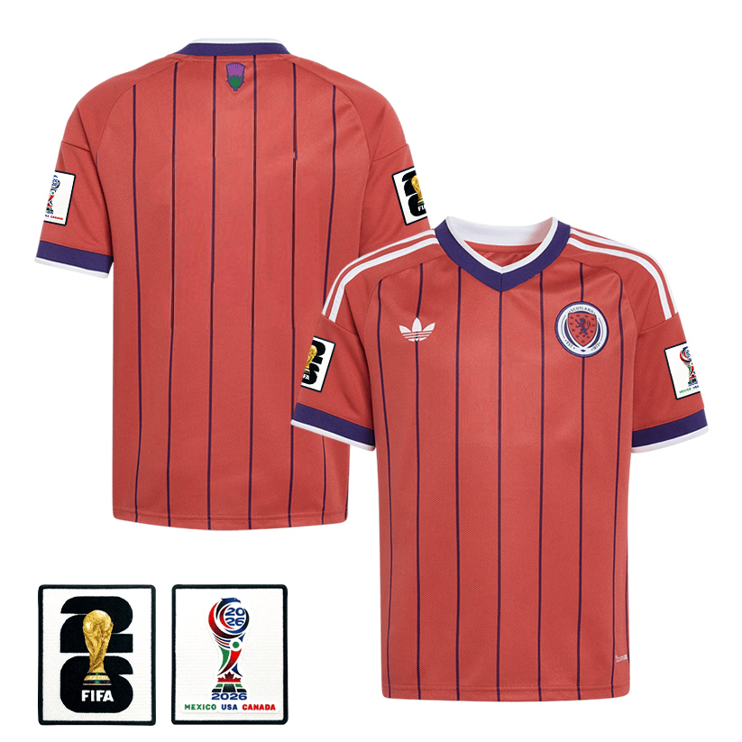 Scotland National Team 2026 Youth Away Jersey - Red