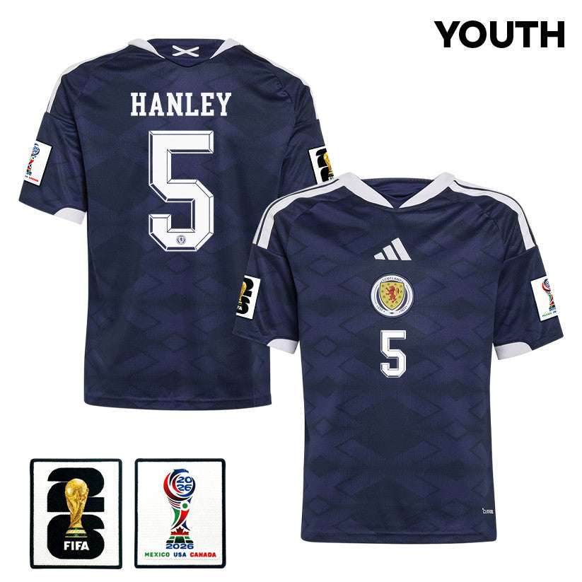 Grant Hanley 5 Youth Scotland National Team 2026 Home Jersey - Navy