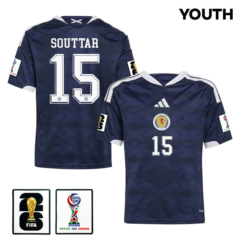 John Souttar 15 Youth Scotland National Team 2026 Home Jersey - Navy