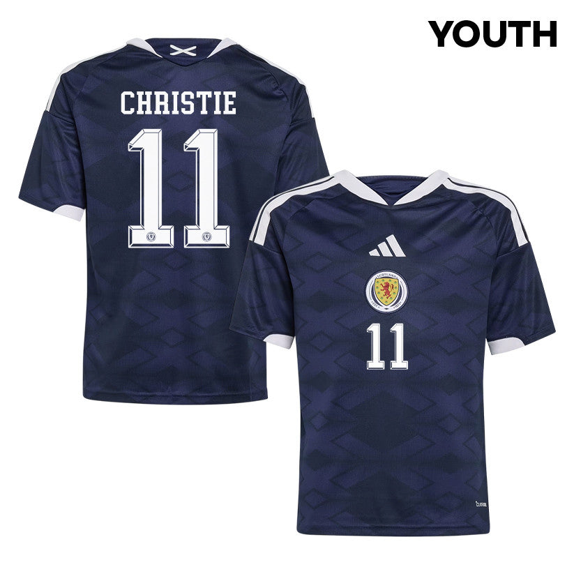 Ryan Christie 11 Youth Scotland National Team 2026 Home Jersey - Navy