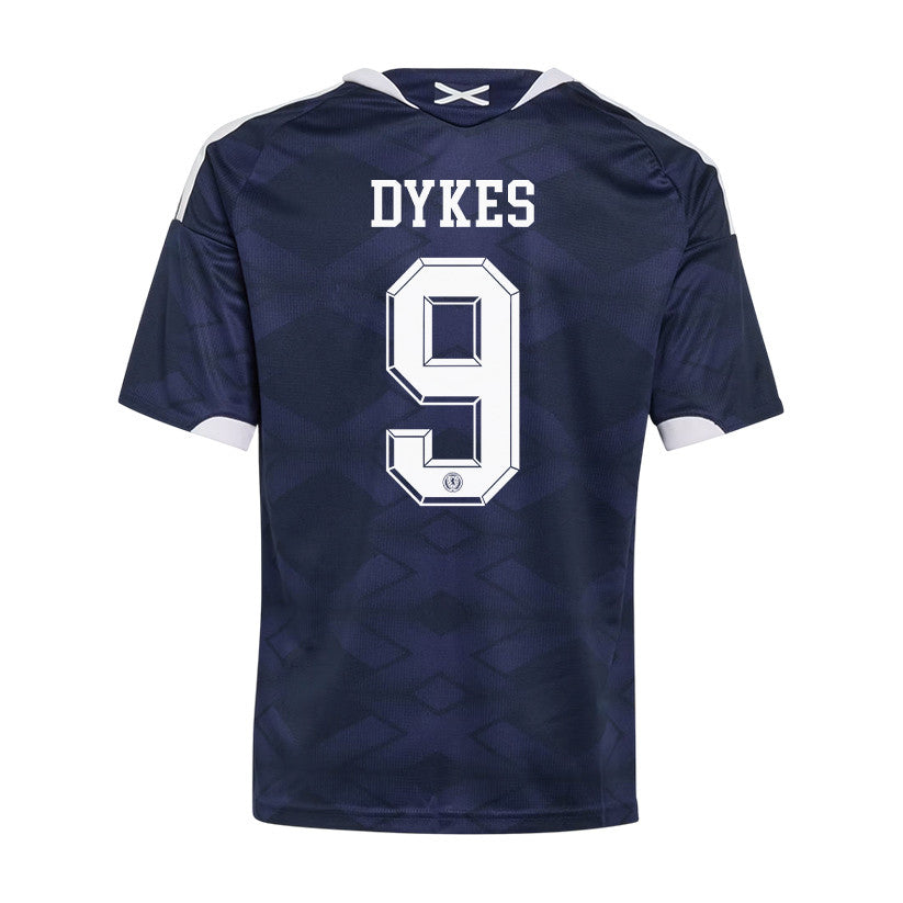 Lyndon Dykes 9 Youth Scotland National Team 2026 Home Jersey - Navy