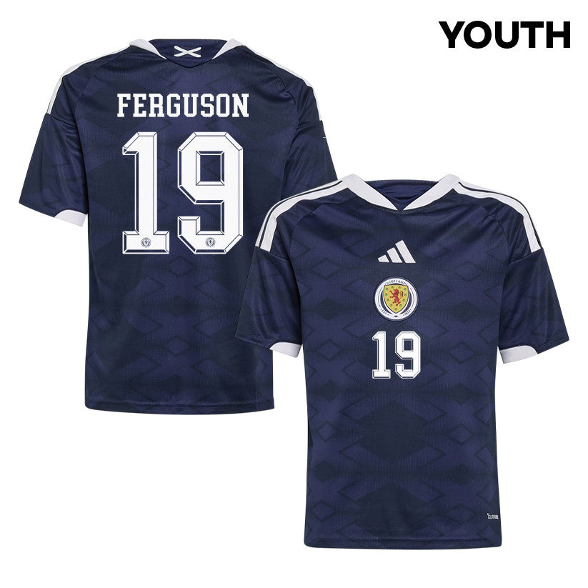 Lewis Ferguson 19 Youth Scotland National Team 2026 Home Jersey - Navy