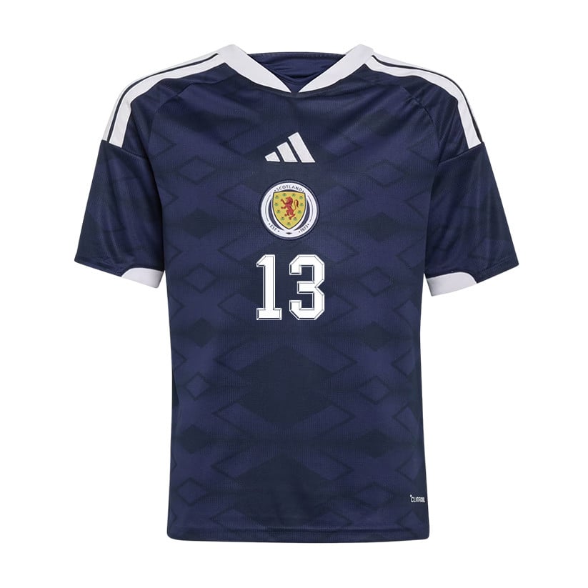 Jack Hendry 13 Youth Scotland National Team 2026 Home Jersey - Navy