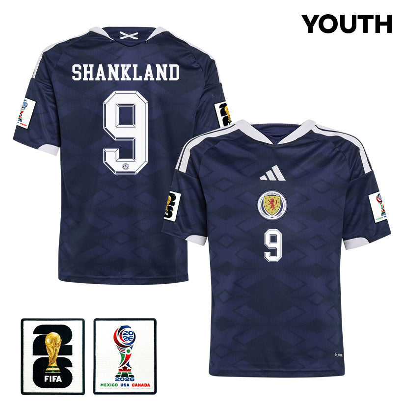 Lawrence Shankland 9 Youth Scotland National Team 2026 Home Jersey - Navy