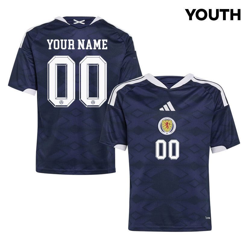 Scotland National Team 2026 Youth Home Jersey - Personalized - Navy