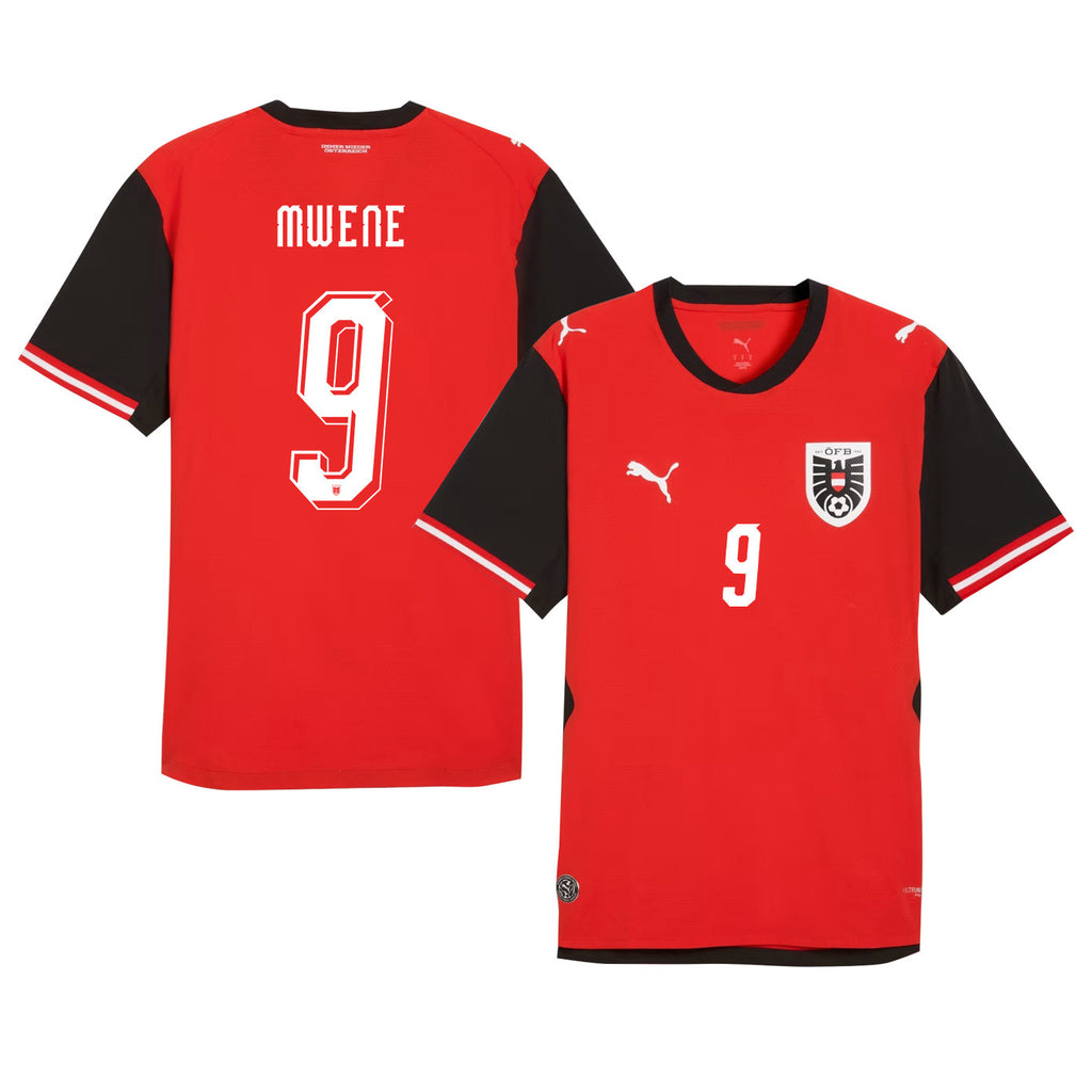 Marcel Sabitzer 9 Austria National Team 2026 Home Jersey - Red, Men