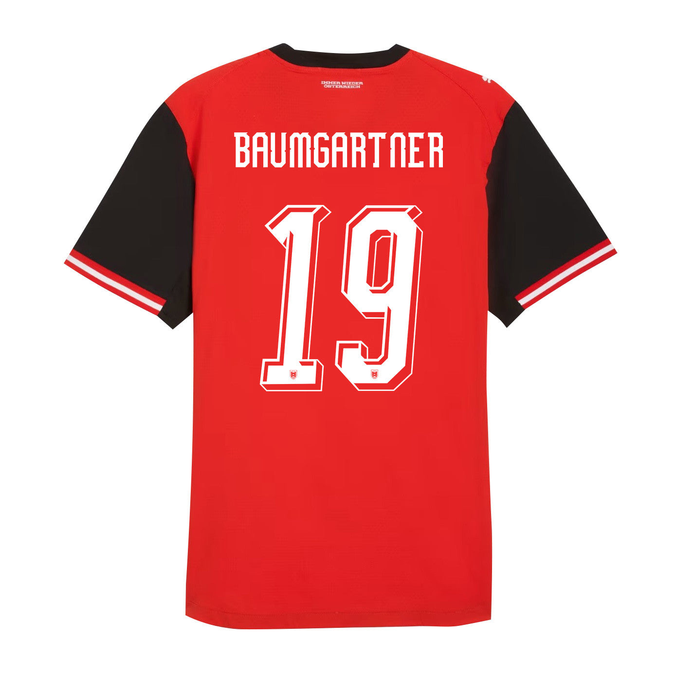 Christoph Baumgartner 19 Austria National Team 2026 Home Jersey - Red, Men