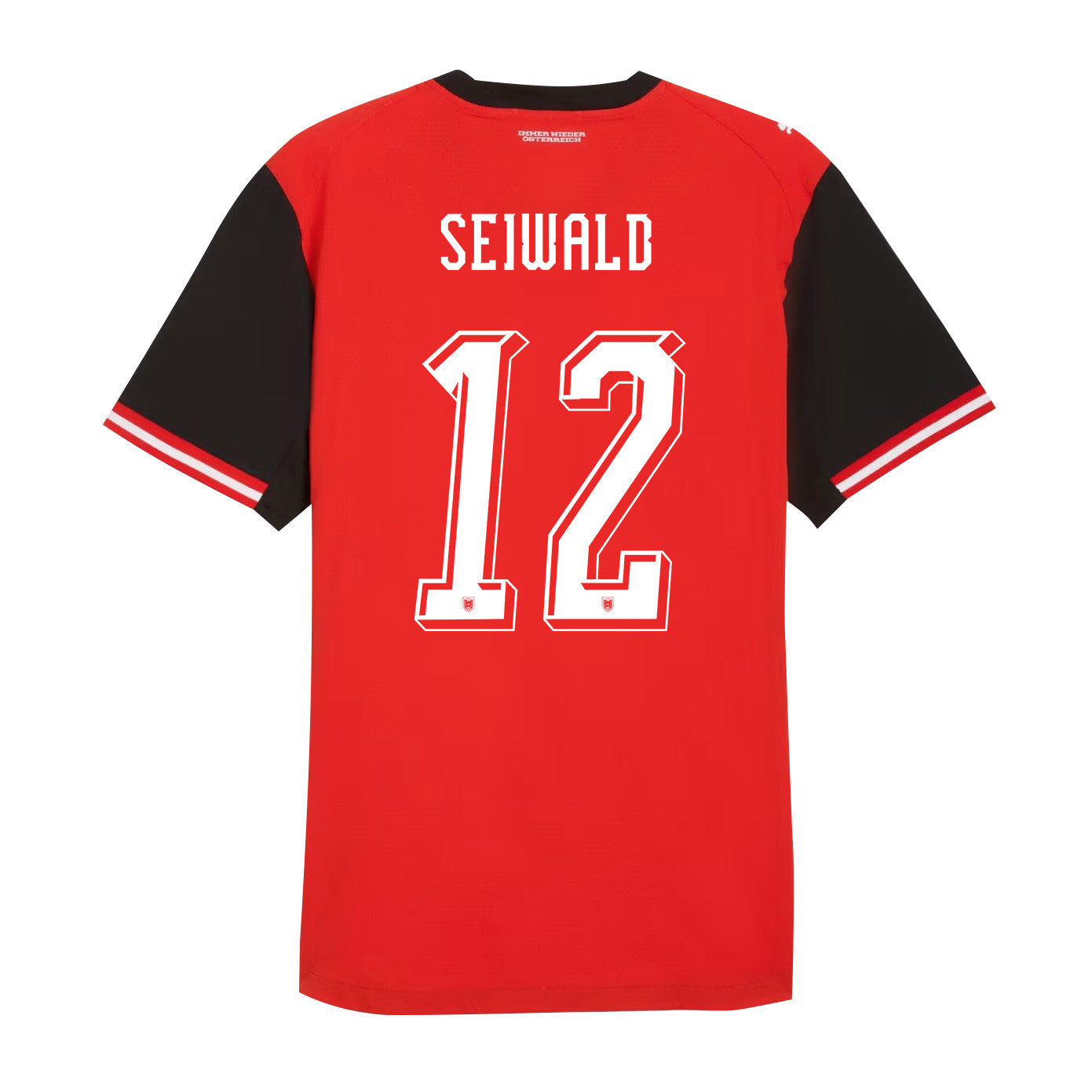 Nicolas Seiwald 12 Austria National Team 2026 Home Jersey - Red, Men