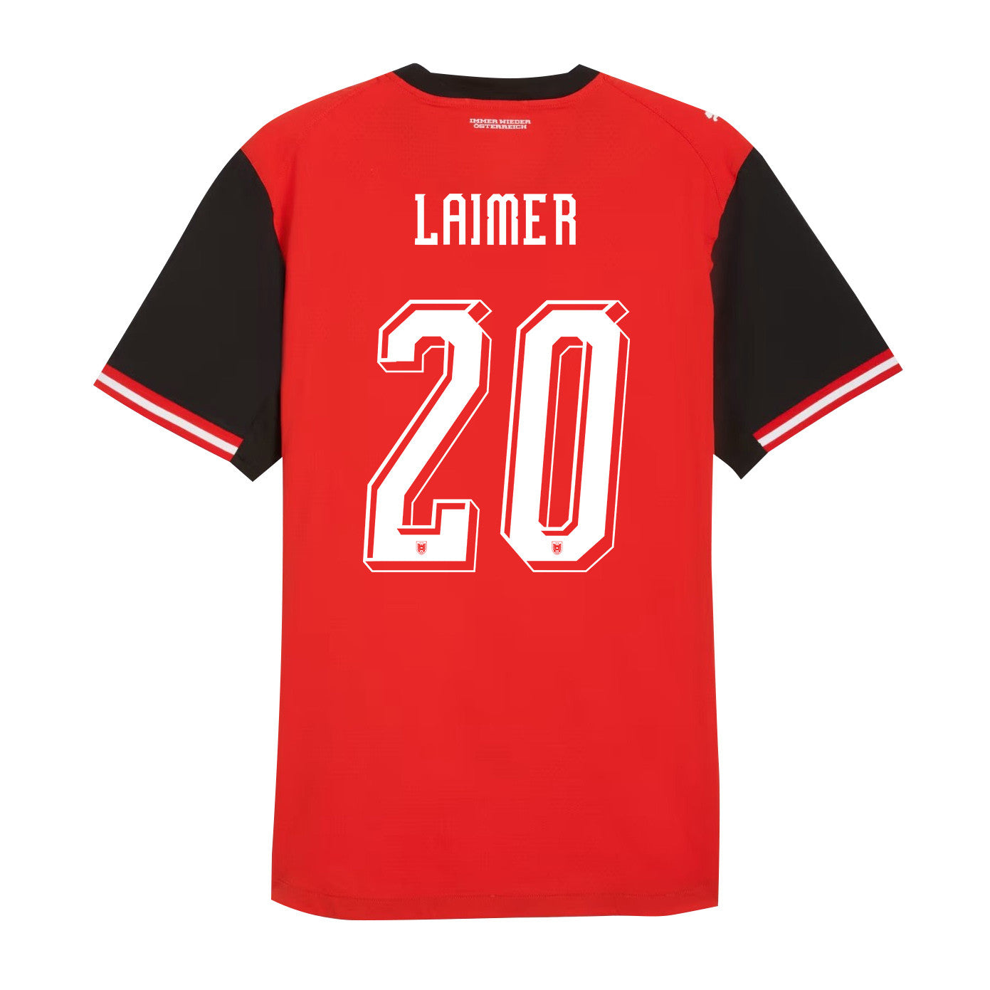 Konrad Laimer 20 Austria National Team 2026 Home Jersey - Red, Men