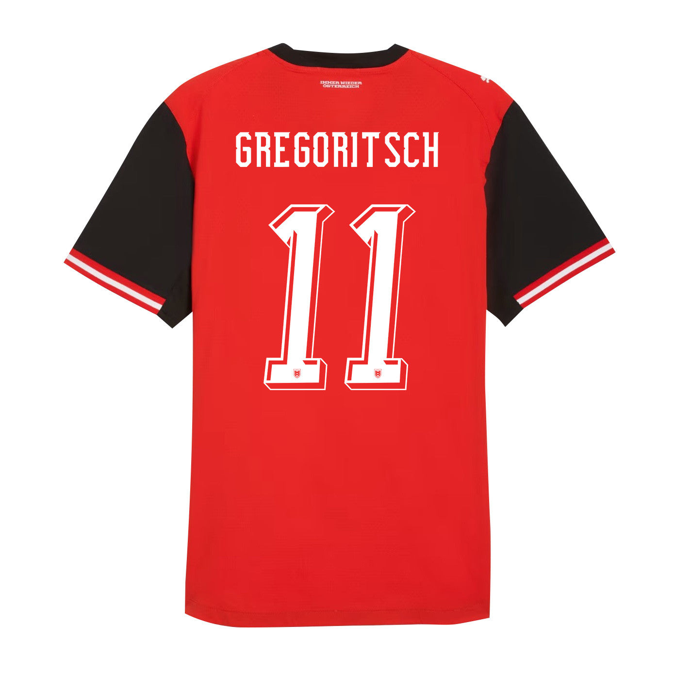 Michael Gregoritsch 11 Austria National Team 2026 Home Jersey - Red, Men