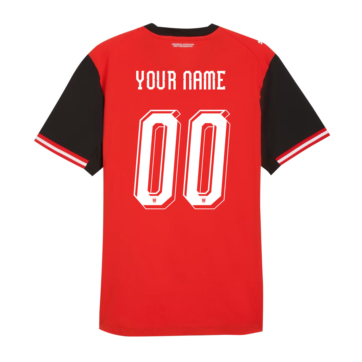 Austria National Team 2026 Youth Home Jersey - Personalized - Red