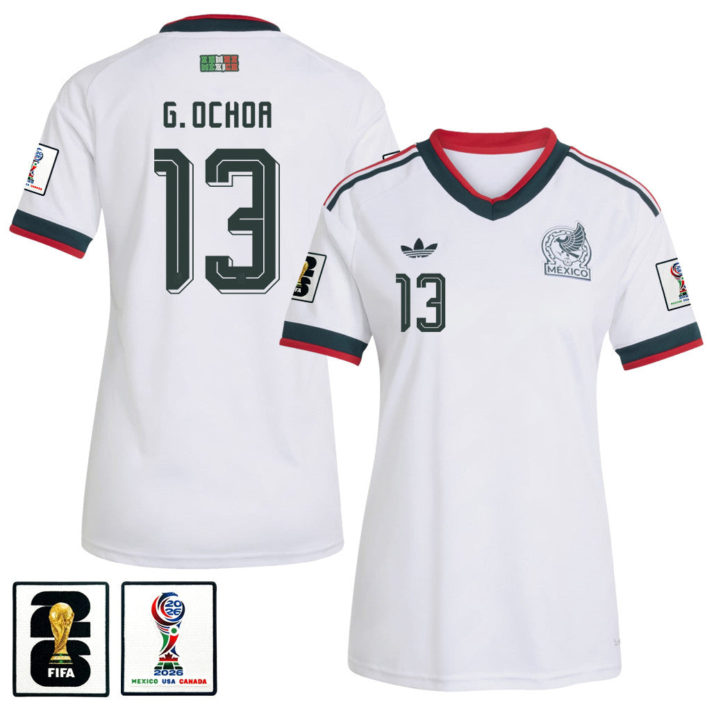 Guillermo Ochoa 13 Women's Mexico National Team 2026 Away Jersey - White