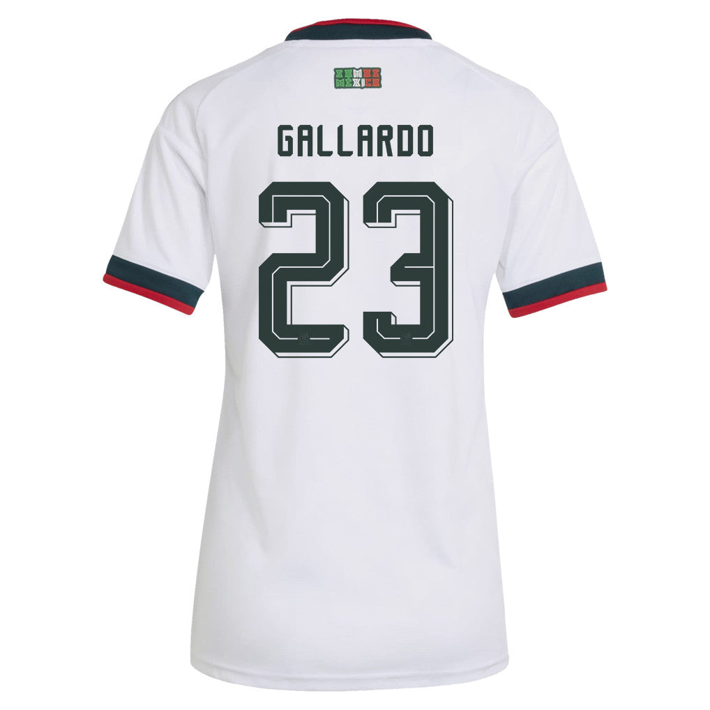 Jesús Gallardo 23 Women's Mexico National Team 2026 Away Jersey - White