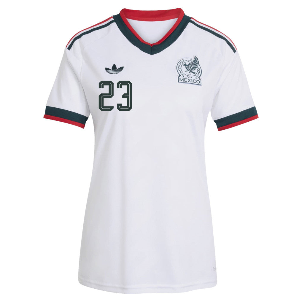 Jesús Gallardo 23 Women's Mexico National Team 2026 Away Jersey - White