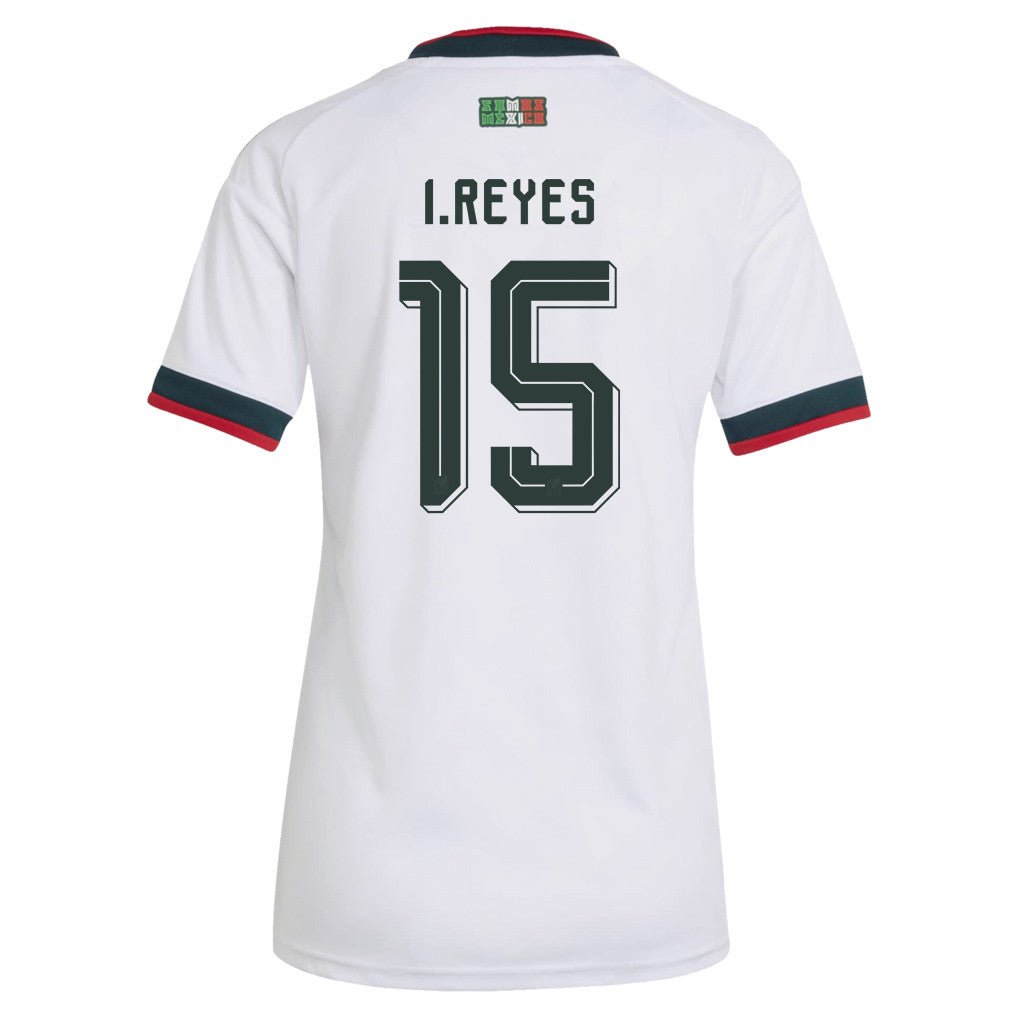 Israel Reyes 15 Women's Mexico National Team 2026 Away Jersey - White
