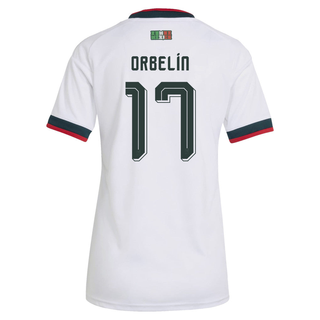 Orbelín Pineda 17 Women's Mexico National Team 2026 Away Jersey - White