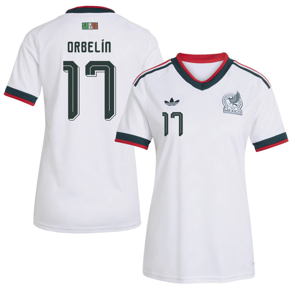 Orbelín Pineda 17 Women's Mexico National Team 2026 Away Jersey - White
