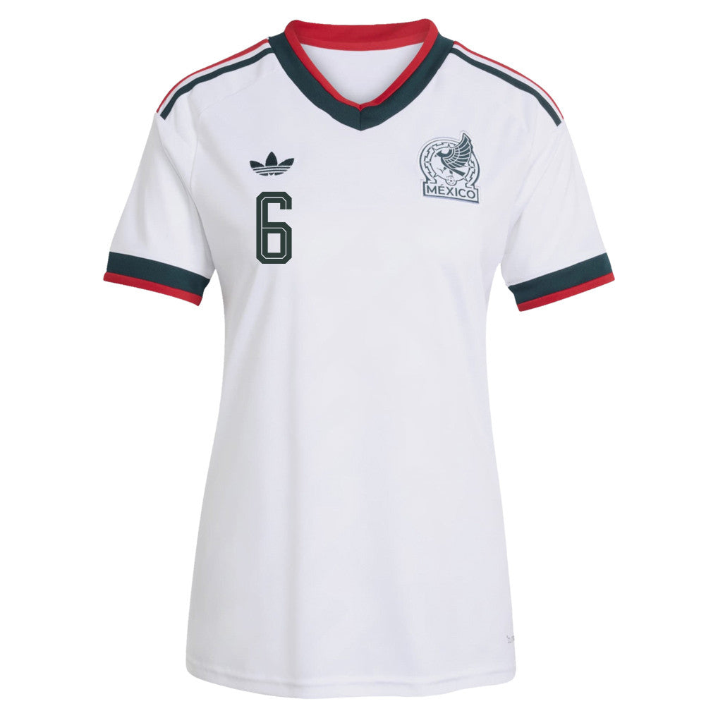 Erik Lira 6 Women's Mexico National Team 2026 Away Jersey - White