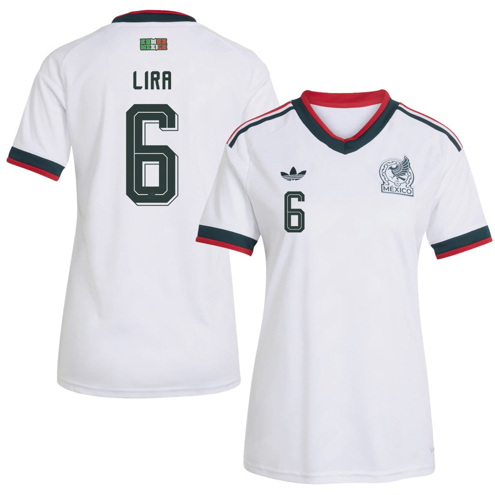 Erik Lira 6 Women's Mexico National Team 2026 Away Jersey - White
