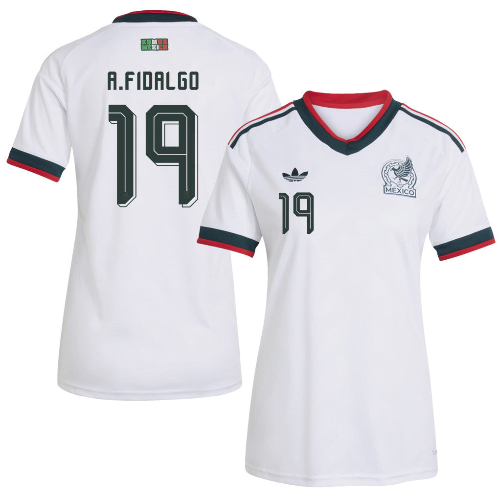Álvaro Fidalgo 19 Women's Mexico National Team 2026 Away Jersey - White
