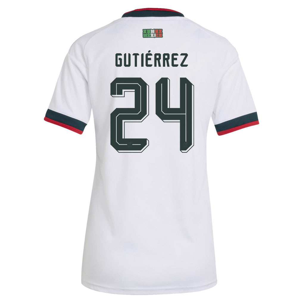 Brian Gutiérrez 24 Women's Mexico National Team 2026 Away Jersey - White