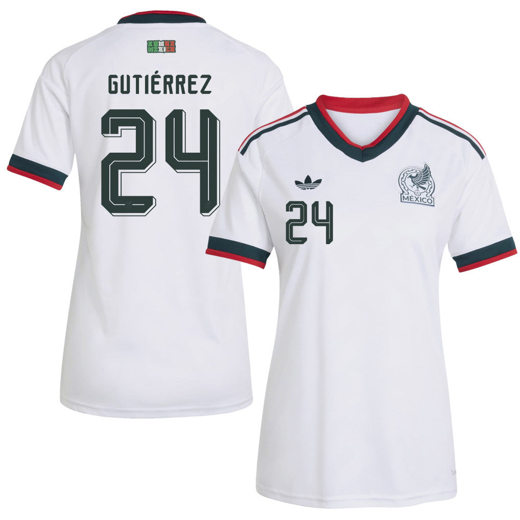 Brian Gutiérrez 24 Women's Mexico National Team 2026 Away Jersey - White