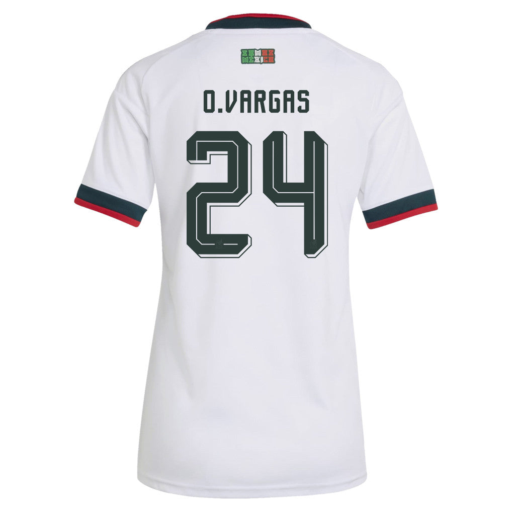 Obed Vargas 24 Women's Mexico National Team 2026 Away Jersey - White