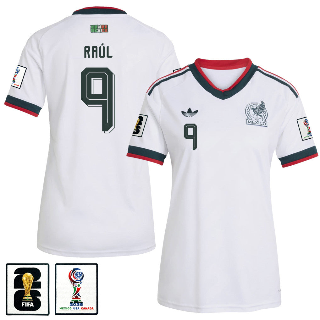 Raúl Jiménez 9 Women's Mexico National Team 2026 Away Jersey - White