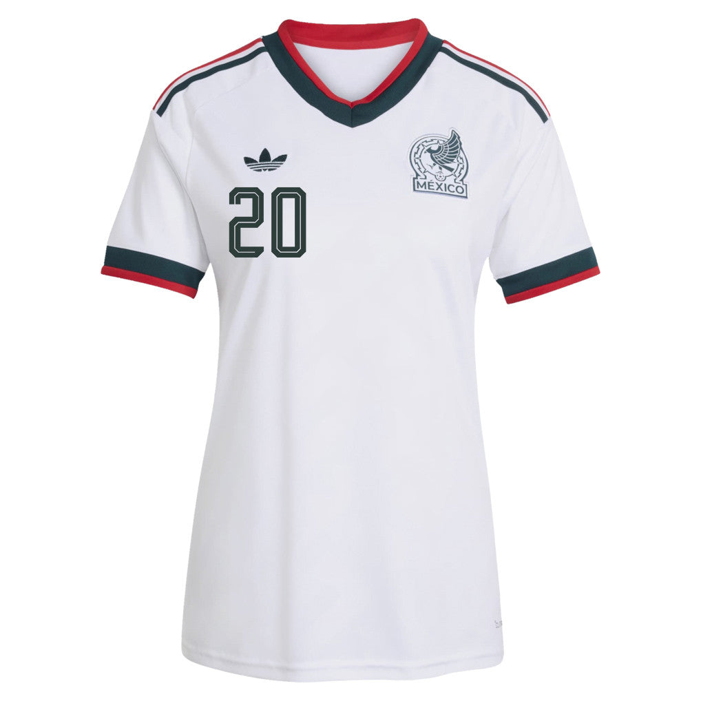 Henry Martín 20 Women's Mexico National Team 2026 Away Jersey - White