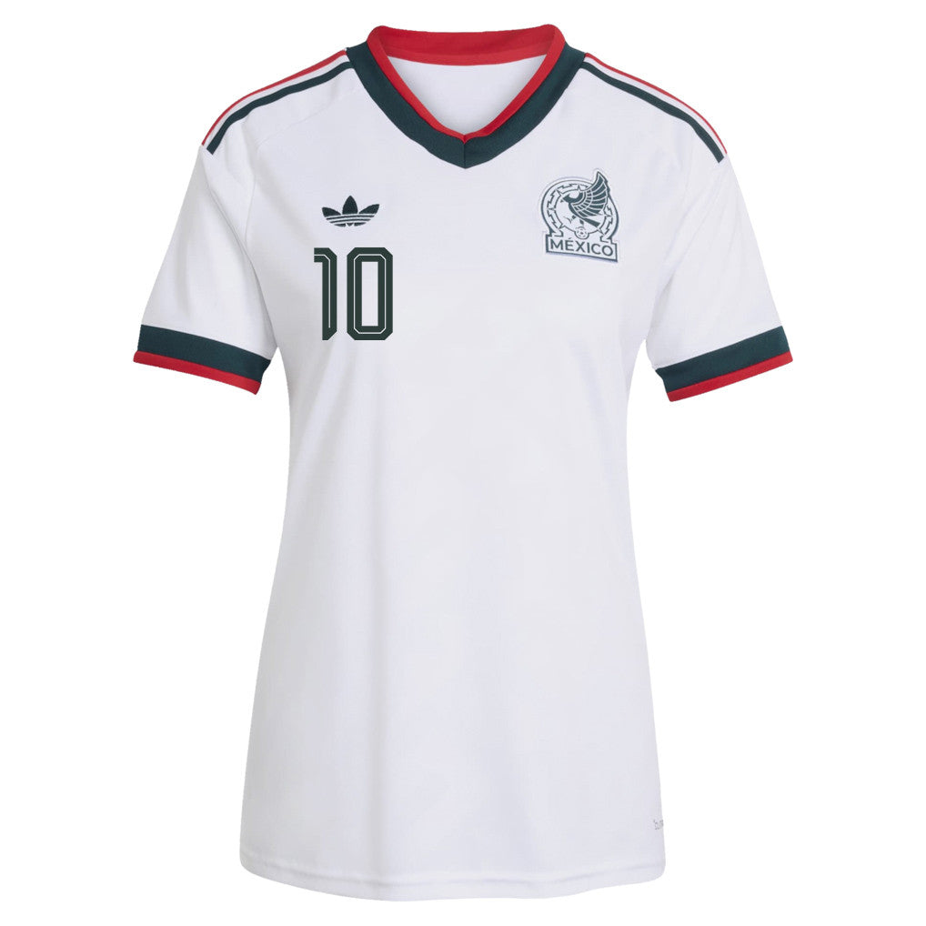 Alexis Vega 10 Women's Mexico National Team 2026 Away Jersey - White