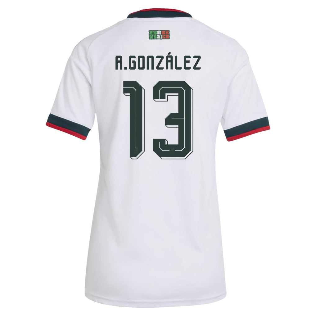 Armando González 13 Women's Mexico National Team 2026 Away Jersey - White