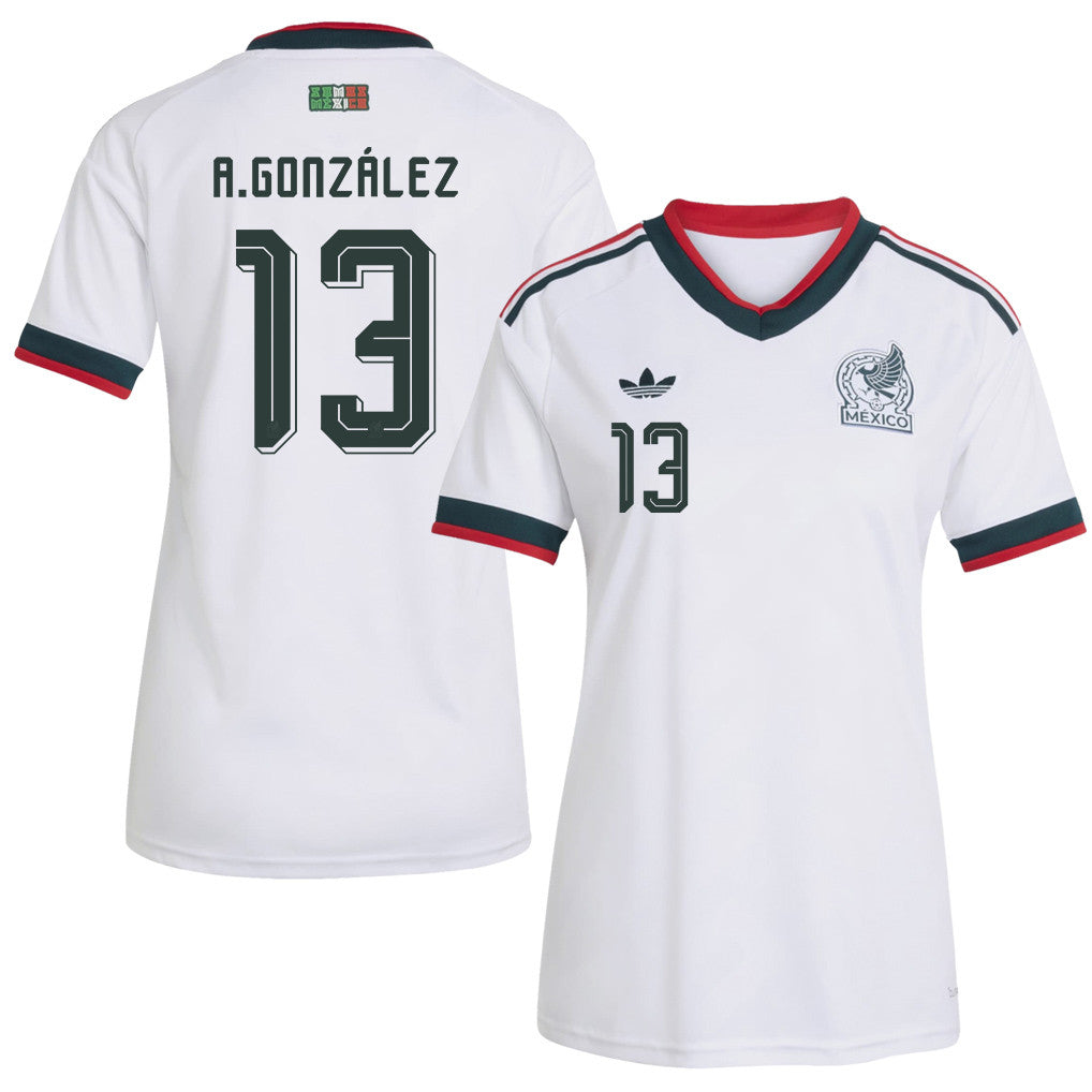 Armando González 13 Women's Mexico National Team 2026 Away Jersey - White