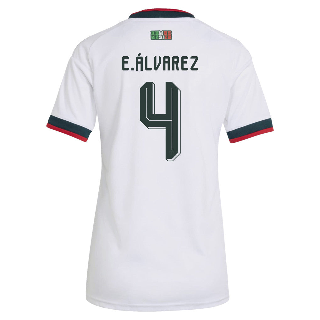 Edson Álvarez 4 Women's Mexico National Team 2026 Away Jersey - White