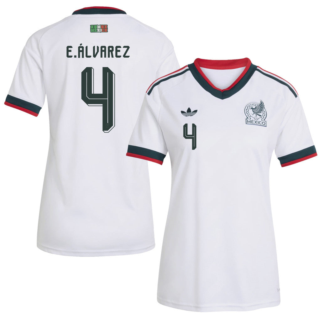 Edson Álvarez 4 Women's Mexico National Team 2026 Away Jersey - White