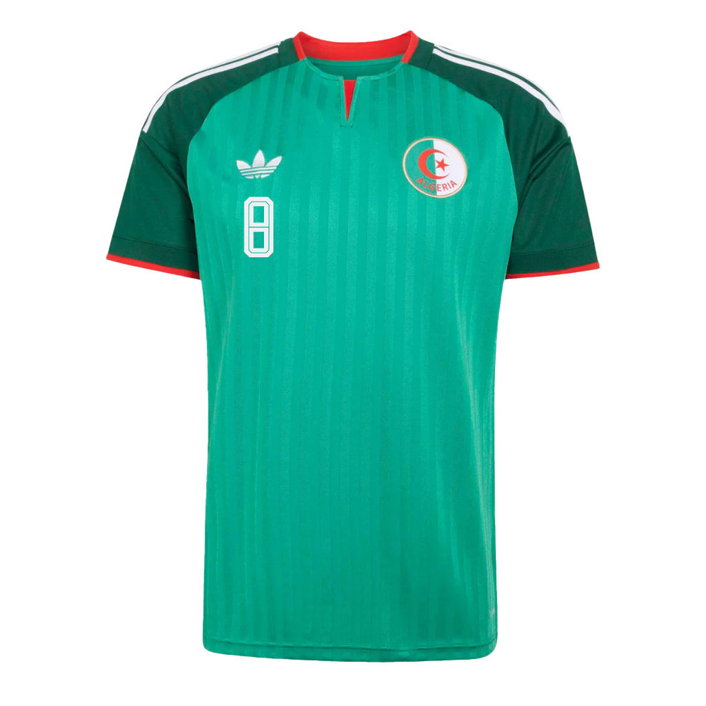 Houssem Aouar 8 Algeria National Team 2026 Away Jersey - Green, Men