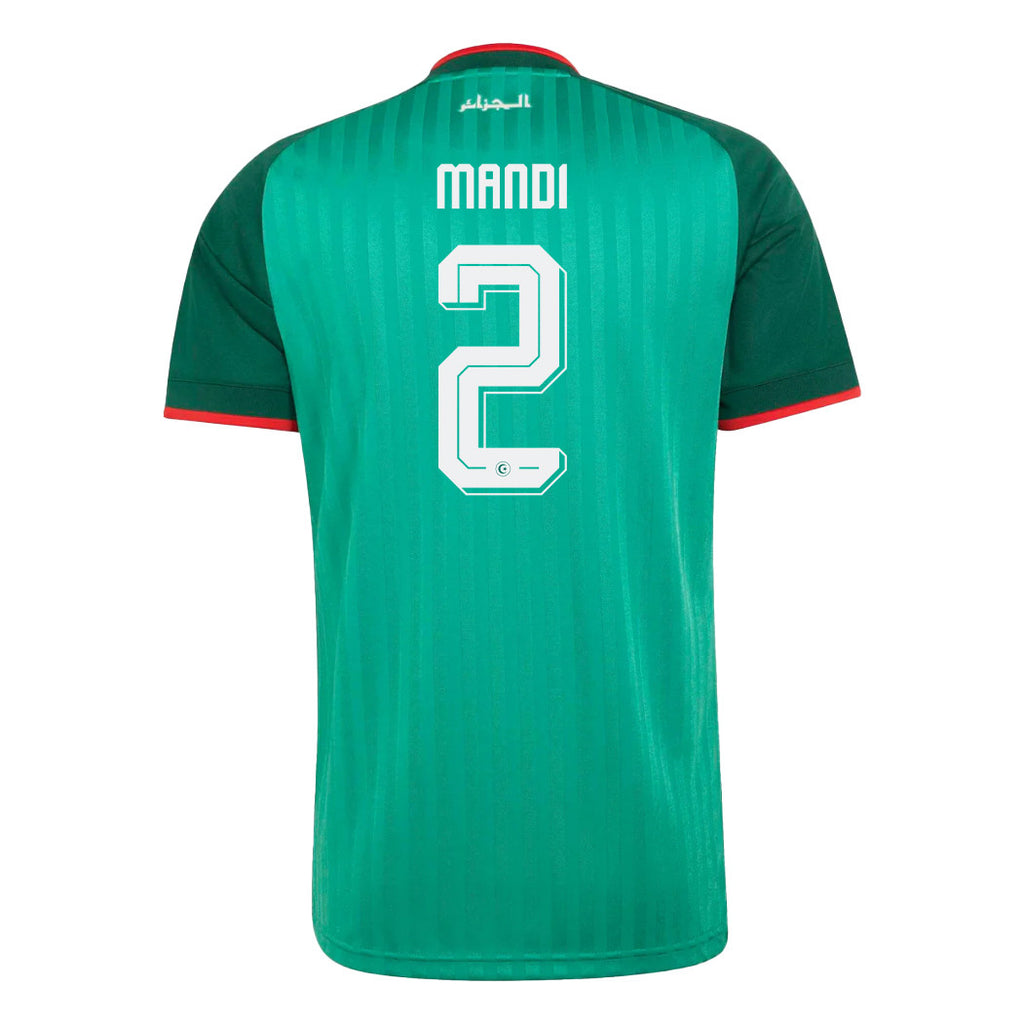Aïssa Mandi 2 Algeria National Team 2026 Away Jersey - Green, Men